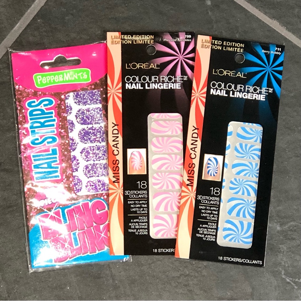 Three NWT Nail Decals
